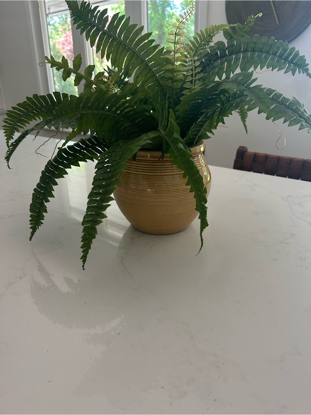 Vintage beehive pottery for plant. Home Accents